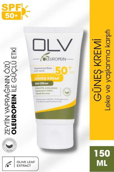OLV SPF 50+ Yaşlanma Karşıtı & Leke Karşıtı Güneş Kremi 150 ml