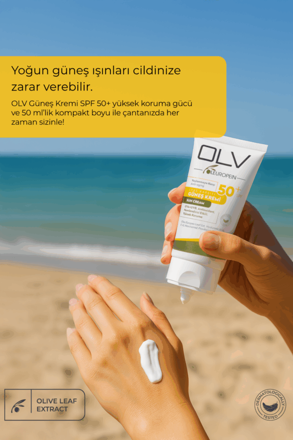 OLV SPF 50+ Yaşlanma Karşıtı & Leke Karşıtı Güneş Kremi 50 ml - Görsel 6