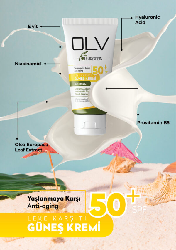 OLV SPF50+ Yaşlanma Karşıtı Güneş Kremi 50 ml - Görsel 4