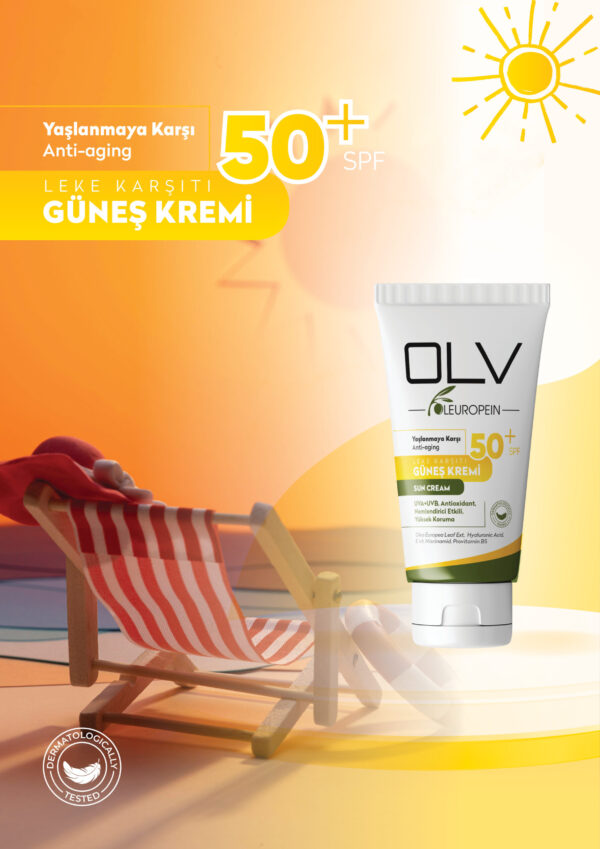 OLV SPF50+ Yaşlanma Karşıtı Güneş Kremi 50 ml - Görsel 6