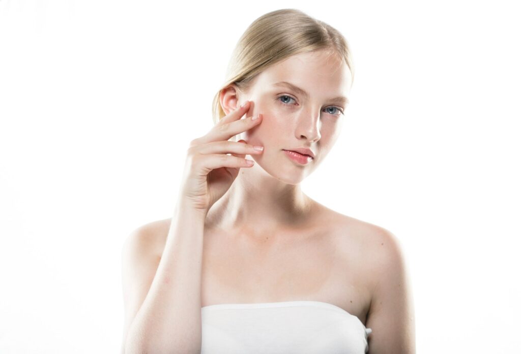 Skin care woman healthy beauty skin portrait