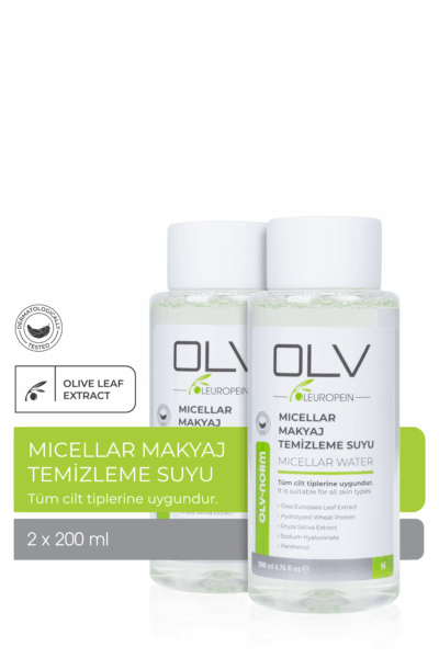 OLV Miselar Makyaj Temizleme Suyu 2’li Avantajlı Paket  (2×200 ml) (Toplam 400 ml)