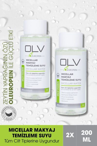 OLV Miselar Makyaj Temizleme Suyu 2’li Avantajlı Paket  (2×200 ml) (Toplam 400 ml)