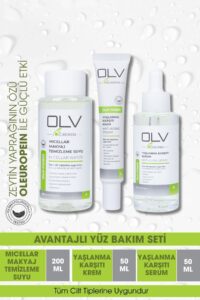 OLV Norm Yüz Bakım Seti – Yüz Kremi + Cilt Serumu + Misel Su (3’lü Avantaj Paketi)