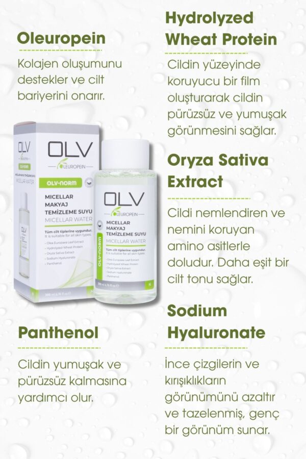 OLV Norm Makyaj Ve Cilt Temizleyici Misel Su 200ml - Görsel 3
