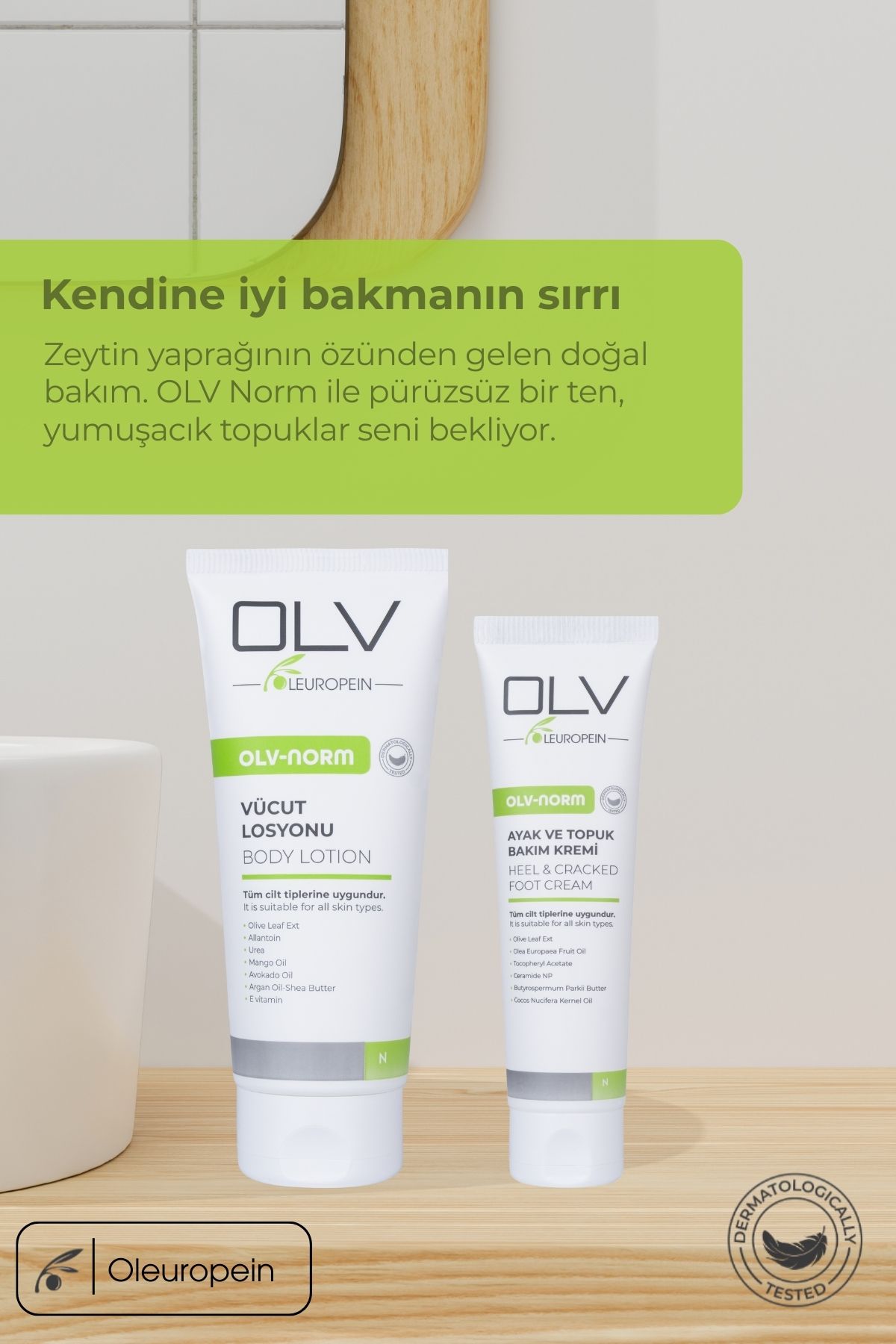 OLV  Vücut Losyonu ve Ayak Kremi Seti – 2’li Avantaj Paketi - Görsel 4