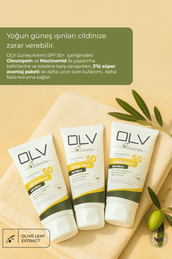 OLV SPF 50 Güneş Kremi Süper Avantaj Paketi  – 3 x 150 ml - Görsel 6