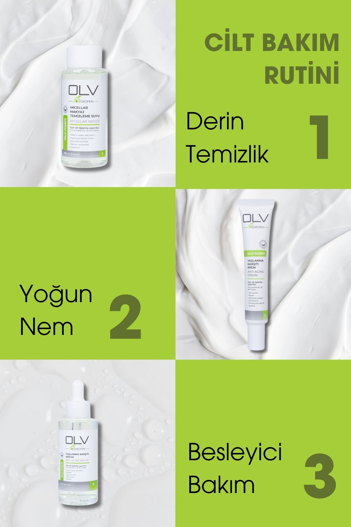 OLV Norm Yaşlanma Karşıtı Ve Onarıcı Cilt Bakım Serumu - Görsel 9
