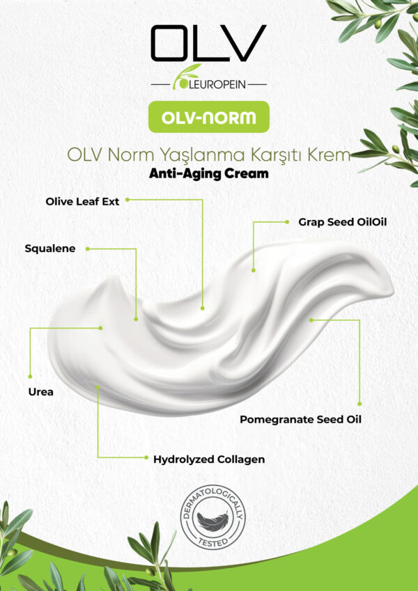 OLV Norm Yaşlanma Ve Kırışıklık Karşıtı Nemlendirici Yüz Kremi 50 ml - Görsel 5