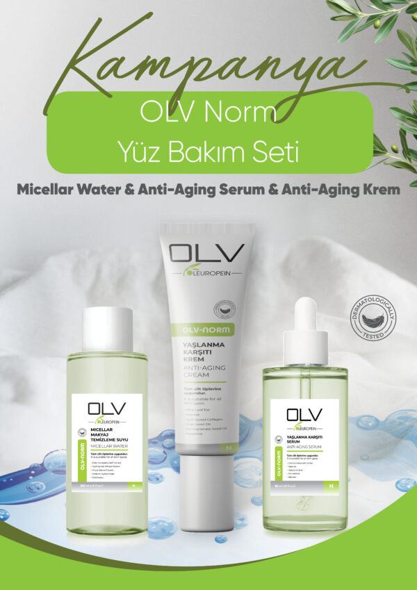 OLV Norm Avantajlı Yüz Bakım Seti (Yüz Kremi + Cilt Serumu + Misel Su) - Görsel 5