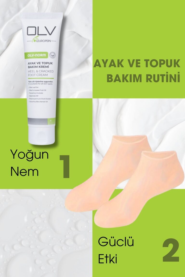 OLV Norm Ayak Ve Topuk Çatlak Bakım Krem 2’li Avantajlı Paket (Toplam 200 ml)   + Silikon Çorap (Hediye)