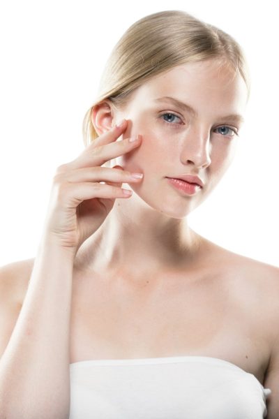 Skin care woman healthy beauty skin portrait